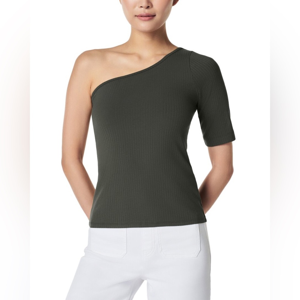 NWT Spanx Stretch Rib One Shoulder Top
